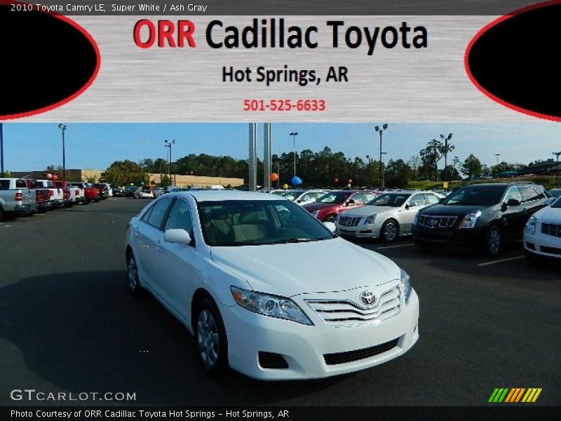 Super White / Ash Gray 2010 Toyota Camry LE