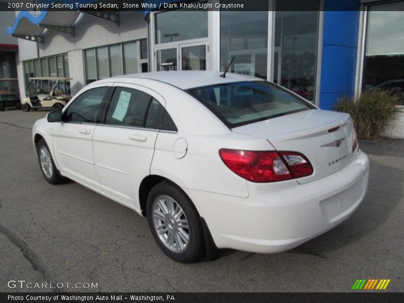 Stone White / Dark Khaki/Light Graystone 2007 Chrysler Sebring Touring Sedan
