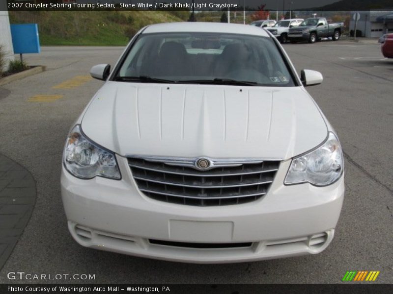 Stone White / Dark Khaki/Light Graystone 2007 Chrysler Sebring Touring Sedan