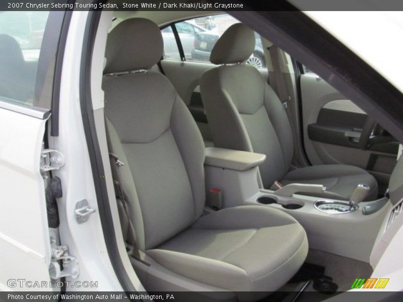 Stone White / Dark Khaki/Light Graystone 2007 Chrysler Sebring Touring Sedan