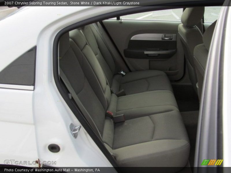 Stone White / Dark Khaki/Light Graystone 2007 Chrysler Sebring Touring Sedan