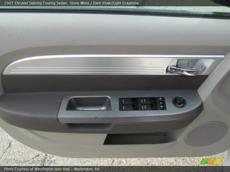 Stone White / Dark Khaki/Light Graystone 2007 Chrysler Sebring Touring Sedan