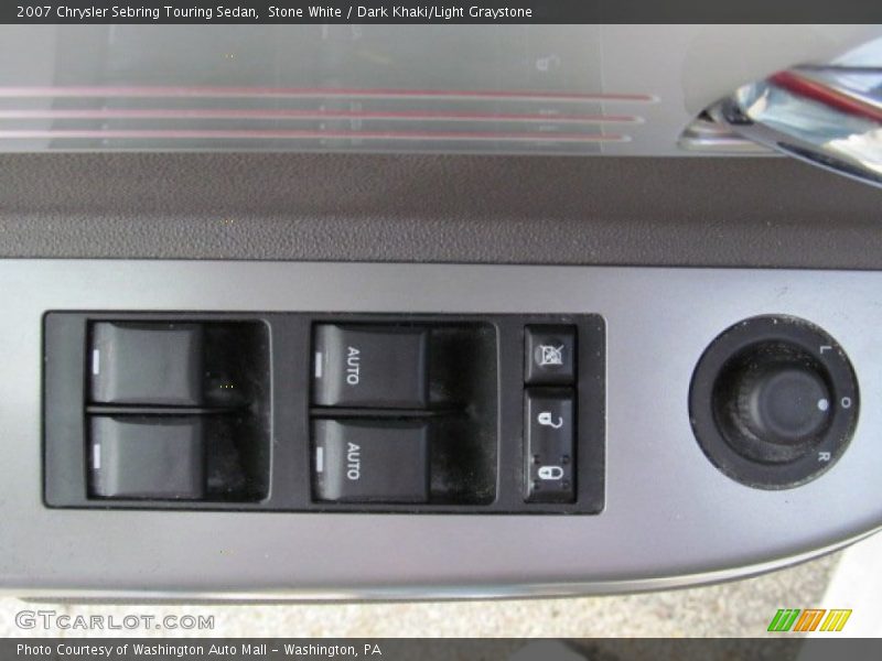 Stone White / Dark Khaki/Light Graystone 2007 Chrysler Sebring Touring Sedan
