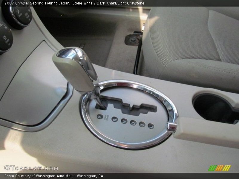 Stone White / Dark Khaki/Light Graystone 2007 Chrysler Sebring Touring Sedan