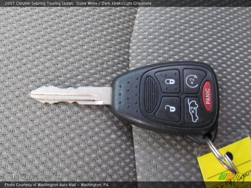 Stone White / Dark Khaki/Light Graystone 2007 Chrysler Sebring Touring Sedan