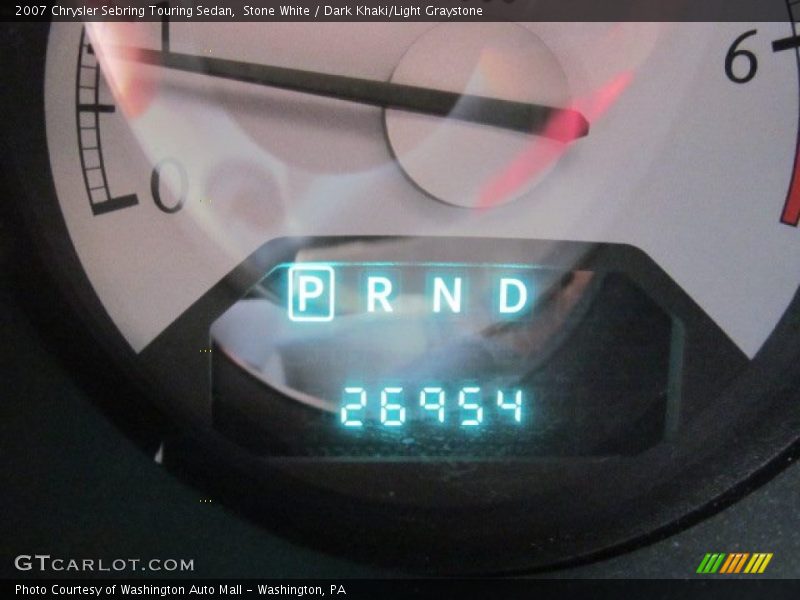 Stone White / Dark Khaki/Light Graystone 2007 Chrysler Sebring Touring Sedan