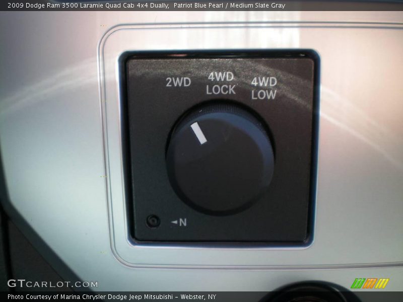 Patriot Blue Pearl / Medium Slate Gray 2009 Dodge Ram 3500 Laramie Quad Cab 4x4 Dually