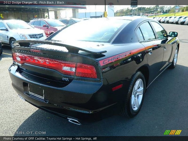 Pitch Black / Black 2012 Dodge Charger SE