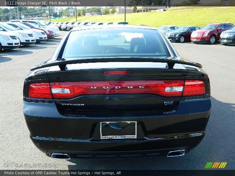 Pitch Black / Black 2012 Dodge Charger SE