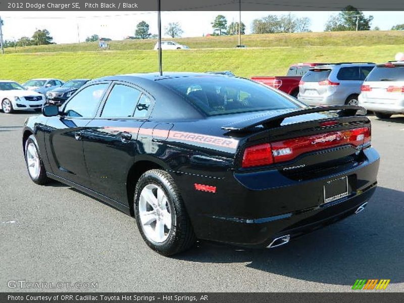 Pitch Black / Black 2012 Dodge Charger SE