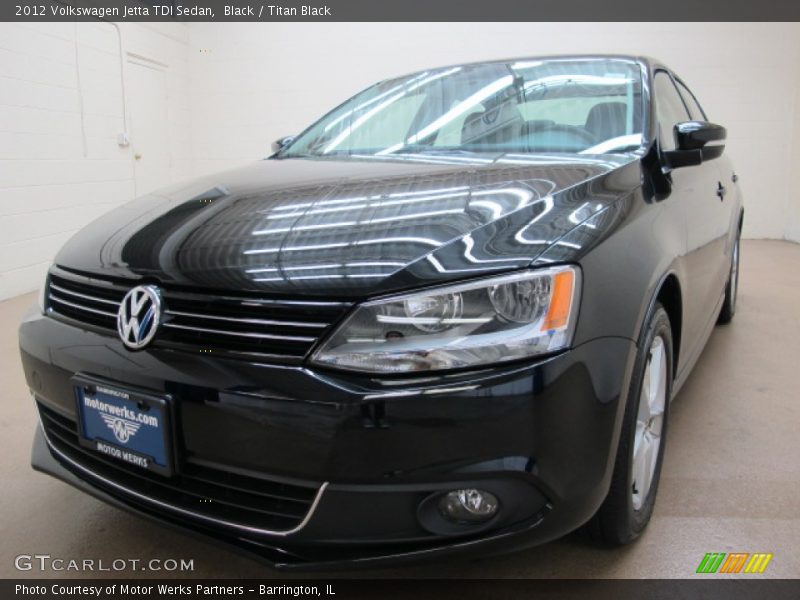 Black / Titan Black 2012 Volkswagen Jetta TDI Sedan