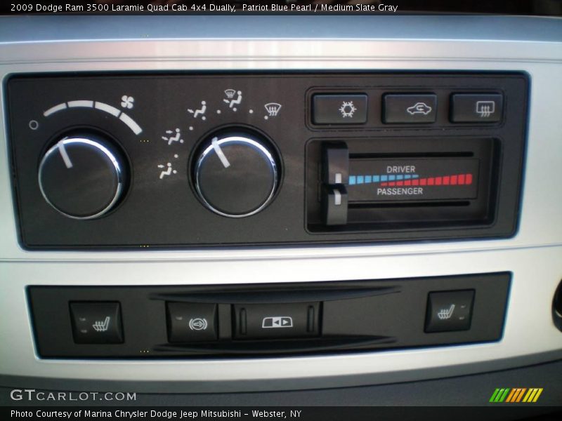 Patriot Blue Pearl / Medium Slate Gray 2009 Dodge Ram 3500 Laramie Quad Cab 4x4 Dually
