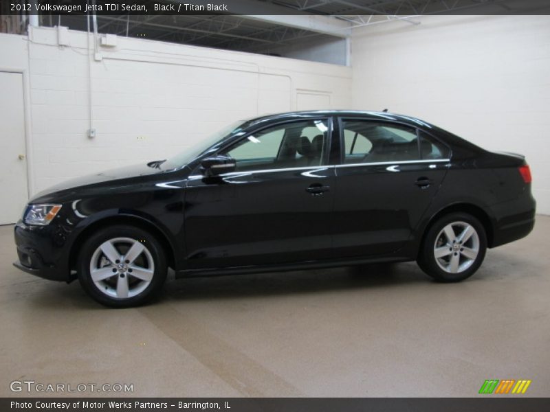 Black / Titan Black 2012 Volkswagen Jetta TDI Sedan