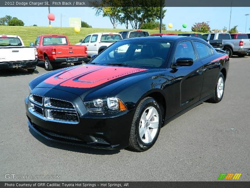 Pitch Black / Black 2012 Dodge Charger SE