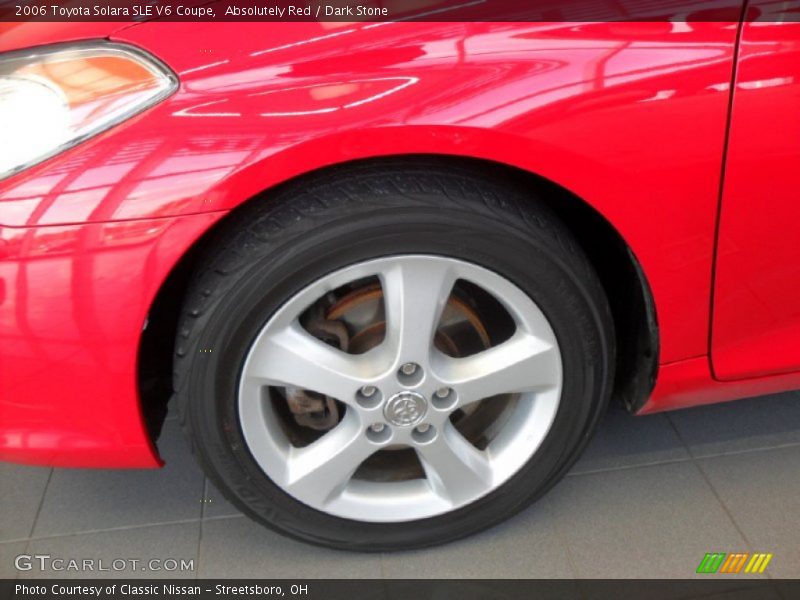 Absolutely Red / Dark Stone 2006 Toyota Solara SLE V6 Coupe
