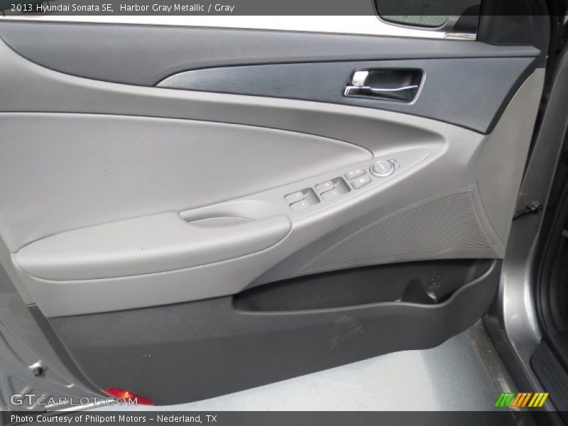 Harbor Gray Metallic / Gray 2013 Hyundai Sonata SE