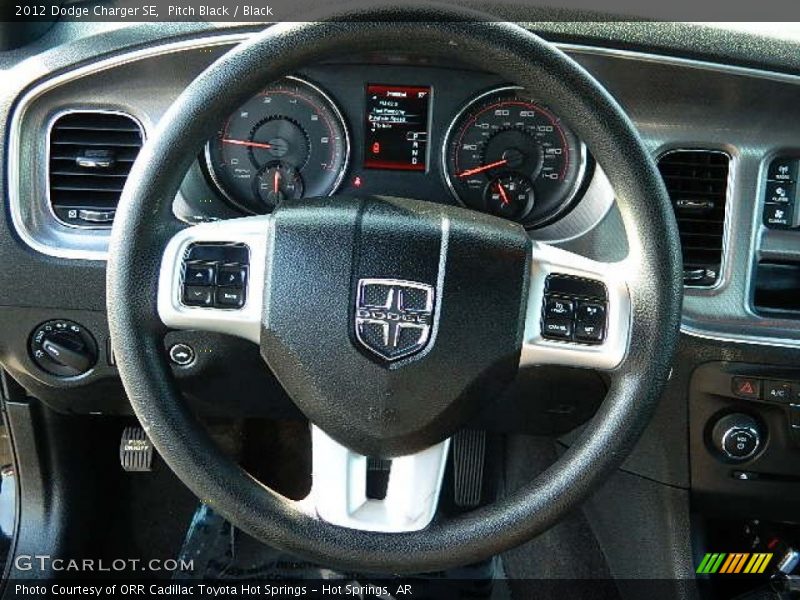 Pitch Black / Black 2012 Dodge Charger SE