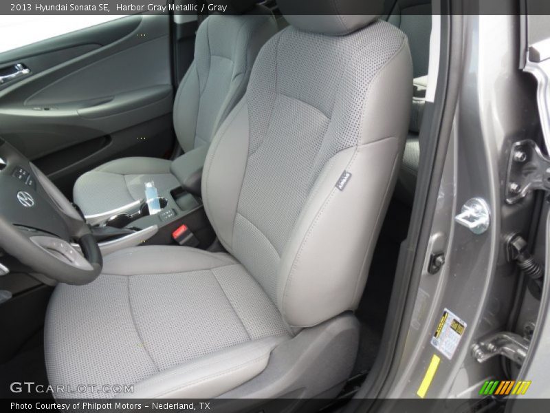 Harbor Gray Metallic / Gray 2013 Hyundai Sonata SE