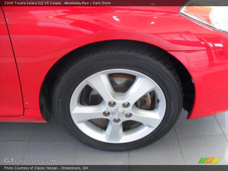 Absolutely Red / Dark Stone 2006 Toyota Solara SLE V6 Coupe