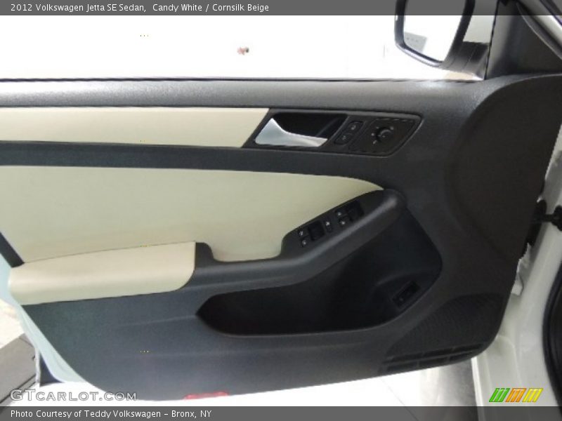 Candy White / Cornsilk Beige 2012 Volkswagen Jetta SE Sedan