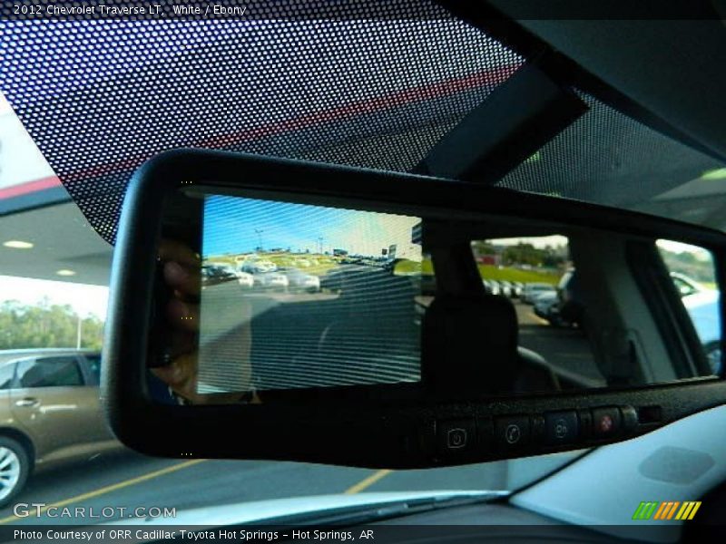 White / Ebony 2012 Chevrolet Traverse LT