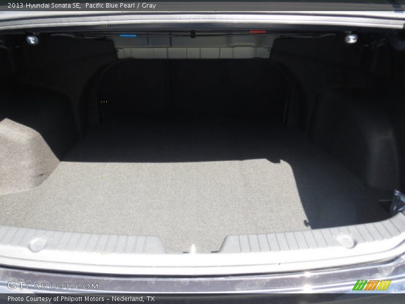 Pacific Blue Pearl / Gray 2013 Hyundai Sonata SE