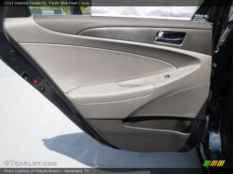 Pacific Blue Pearl / Gray 2013 Hyundai Sonata SE