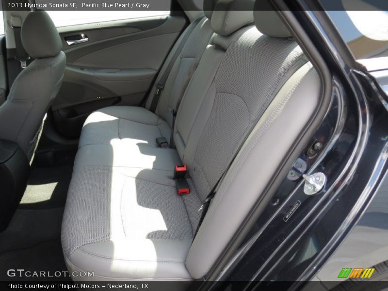 Pacific Blue Pearl / Gray 2013 Hyundai Sonata SE