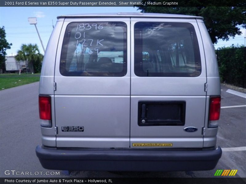 Silver Metallic / Medium Graphite 2001 Ford E Series Van E350 Super Duty Passenger Extended