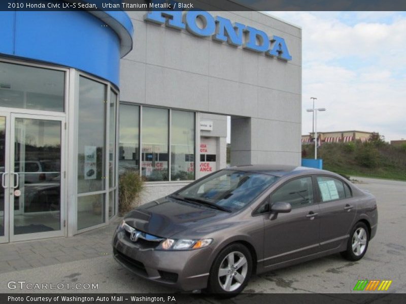 Urban Titanium Metallic / Black 2010 Honda Civic LX-S Sedan