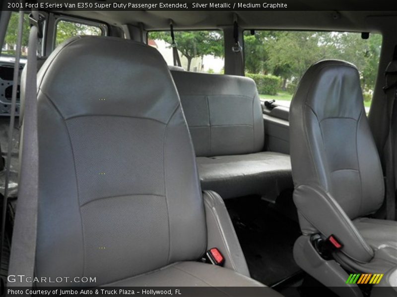 Silver Metallic / Medium Graphite 2001 Ford E Series Van E350 Super Duty Passenger Extended