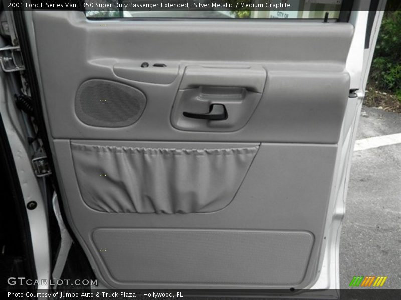Silver Metallic / Medium Graphite 2001 Ford E Series Van E350 Super Duty Passenger Extended