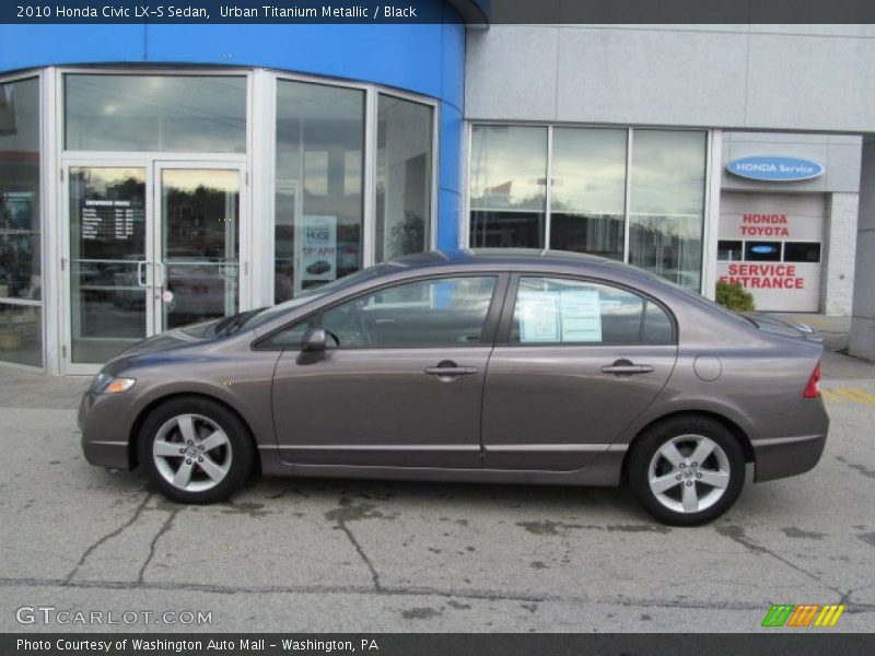 Urban Titanium Metallic / Black 2010 Honda Civic LX-S Sedan