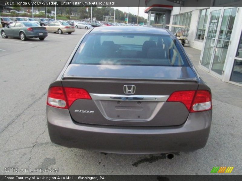 Urban Titanium Metallic / Black 2010 Honda Civic LX-S Sedan