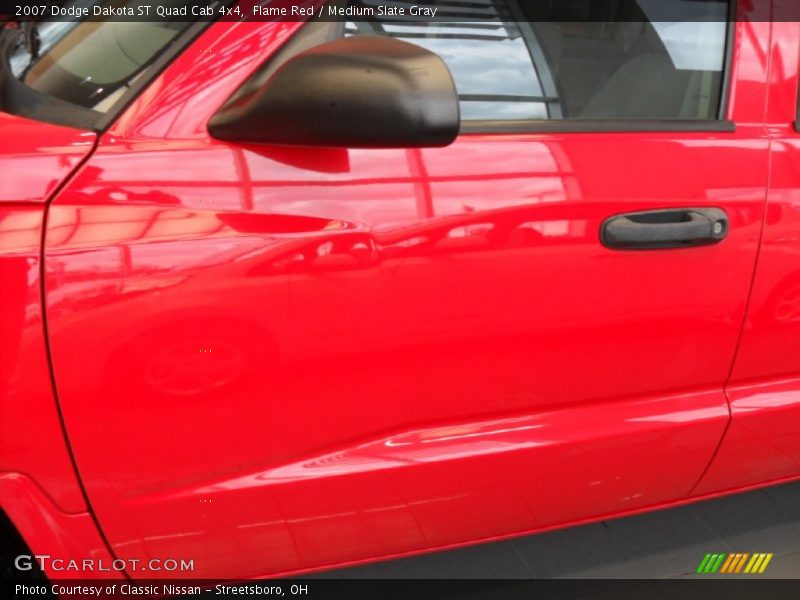 Flame Red / Medium Slate Gray 2007 Dodge Dakota ST Quad Cab 4x4