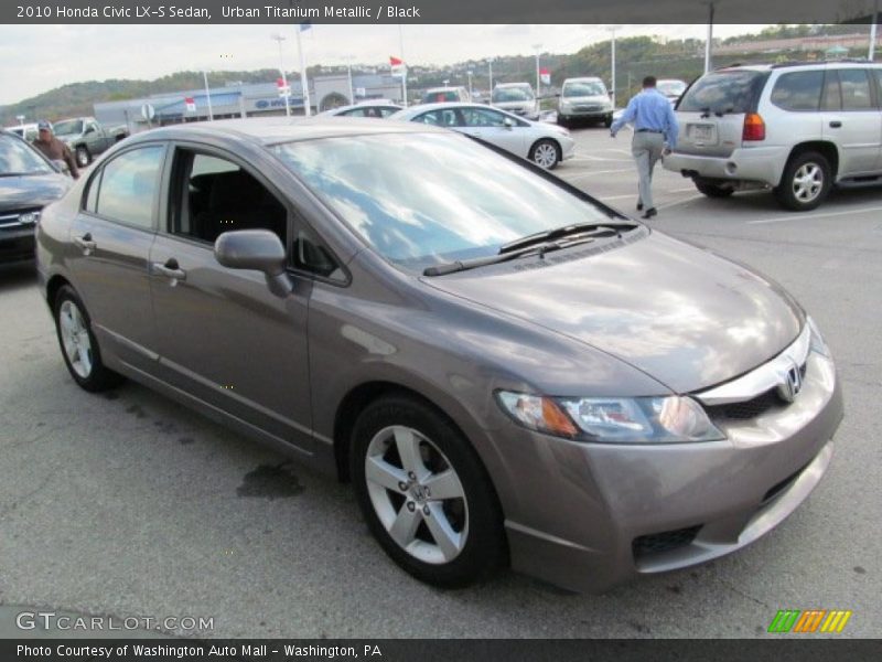 Urban Titanium Metallic / Black 2010 Honda Civic LX-S Sedan