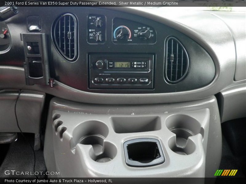 Silver Metallic / Medium Graphite 2001 Ford E Series Van E350 Super Duty Passenger Extended