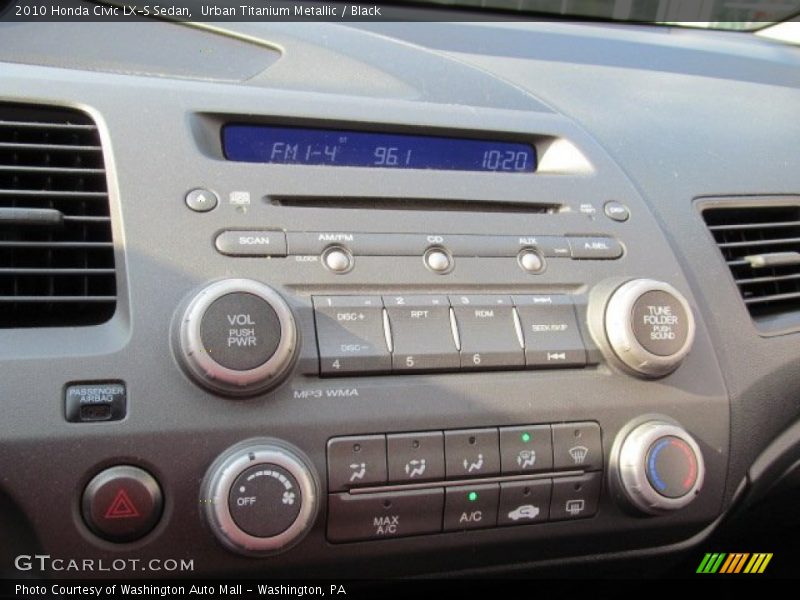 Urban Titanium Metallic / Black 2010 Honda Civic LX-S Sedan