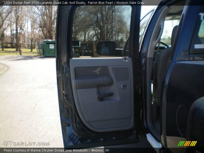 Patriot Blue Pearl / Medium Slate Gray 2009 Dodge Ram 3500 Laramie Quad Cab 4x4 Dually