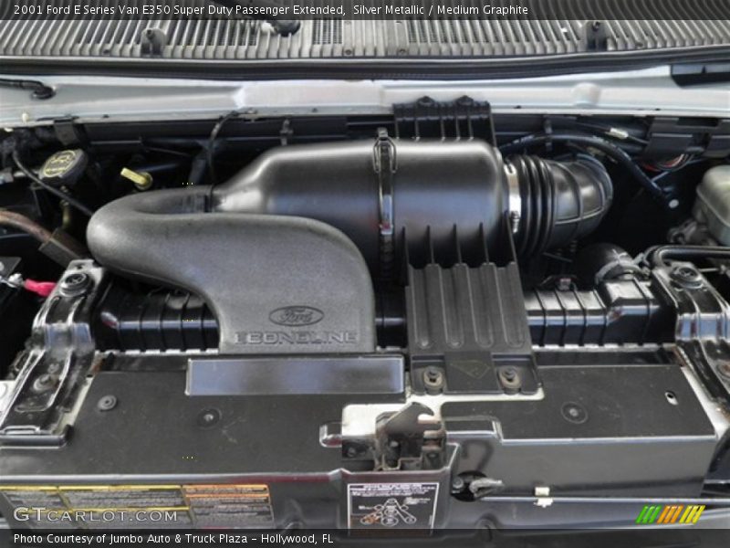 Silver Metallic / Medium Graphite 2001 Ford E Series Van E350 Super Duty Passenger Extended