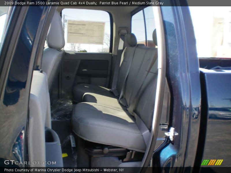 Patriot Blue Pearl / Medium Slate Gray 2009 Dodge Ram 3500 Laramie Quad Cab 4x4 Dually