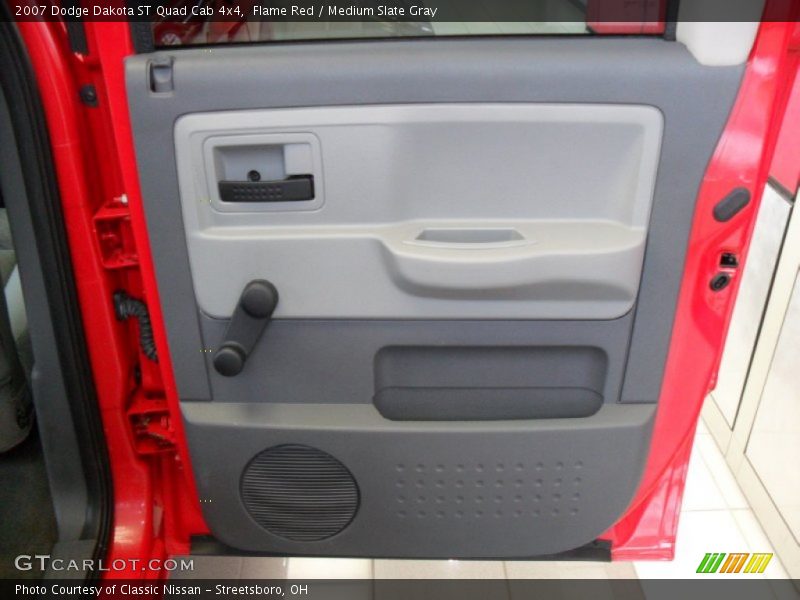 Flame Red / Medium Slate Gray 2007 Dodge Dakota ST Quad Cab 4x4