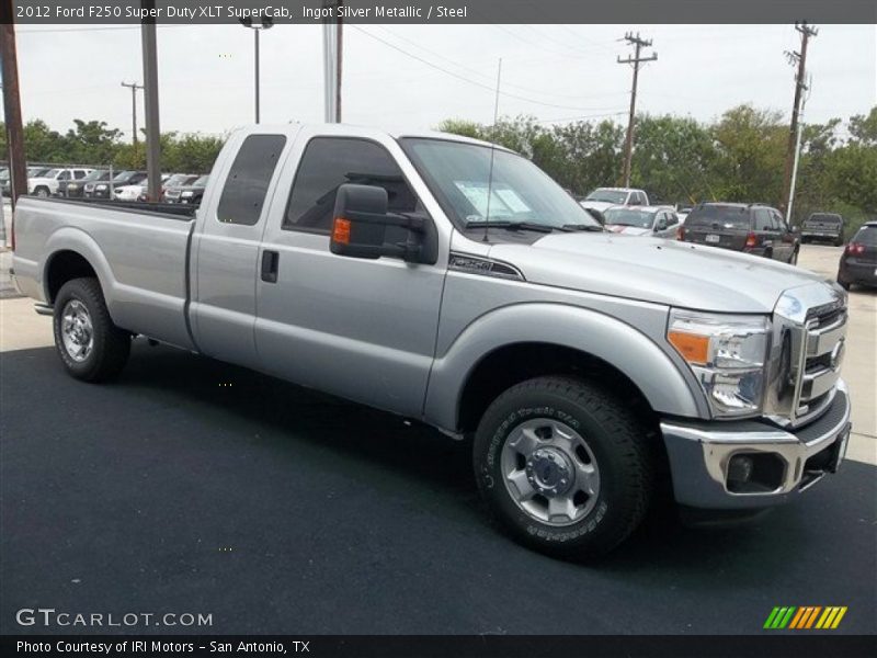 Ingot Silver Metallic / Steel 2012 Ford F250 Super Duty XLT SuperCab