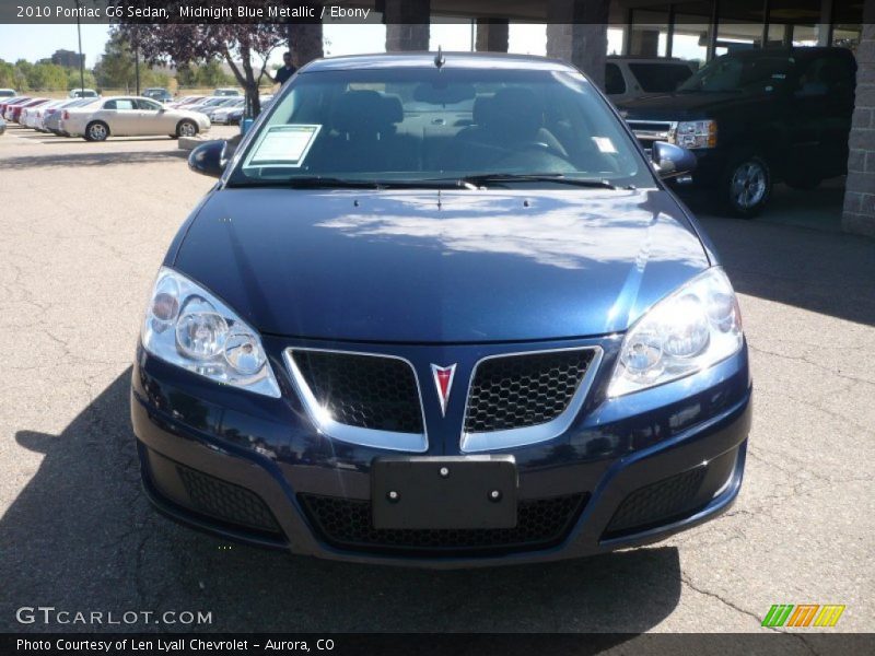 Midnight Blue Metallic / Ebony 2010 Pontiac G6 Sedan