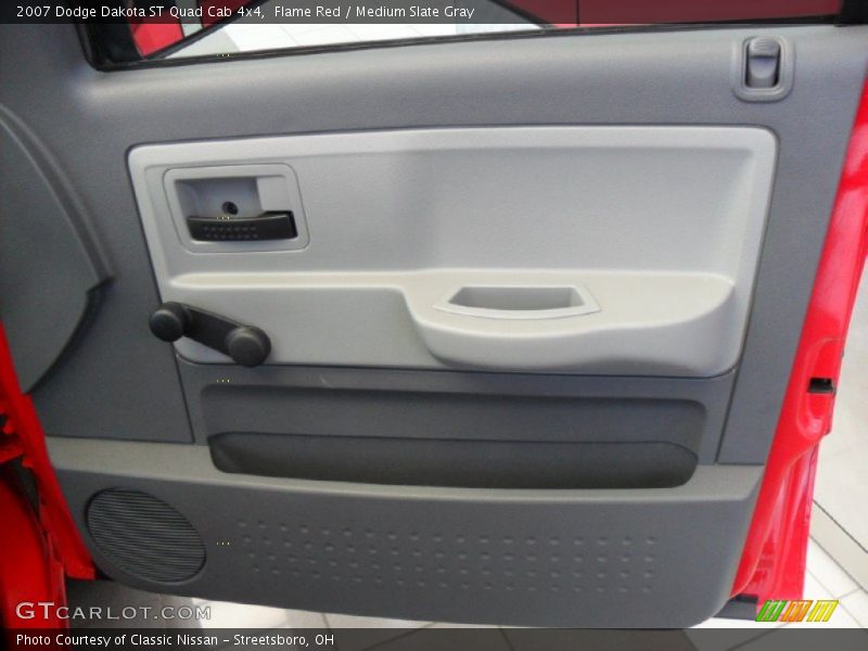 Flame Red / Medium Slate Gray 2007 Dodge Dakota ST Quad Cab 4x4