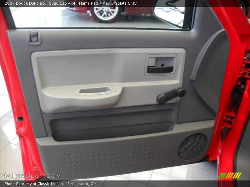 Flame Red / Medium Slate Gray 2007 Dodge Dakota ST Quad Cab 4x4
