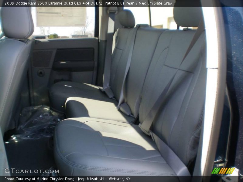 Patriot Blue Pearl / Medium Slate Gray 2009 Dodge Ram 3500 Laramie Quad Cab 4x4 Dually