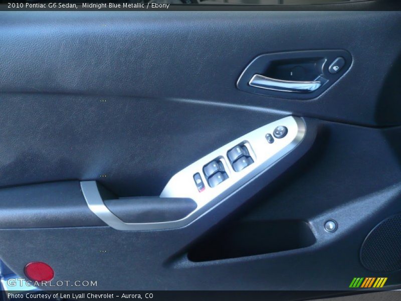 Midnight Blue Metallic / Ebony 2010 Pontiac G6 Sedan