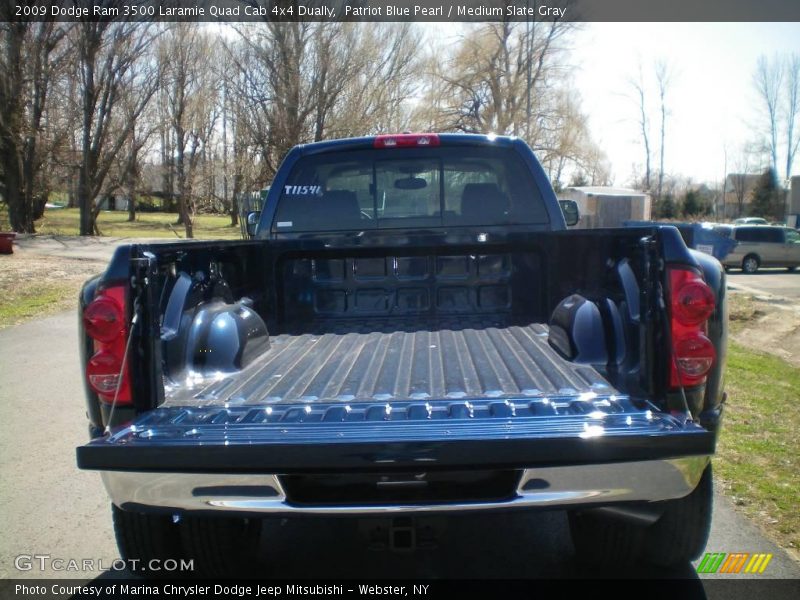 Patriot Blue Pearl / Medium Slate Gray 2009 Dodge Ram 3500 Laramie Quad Cab 4x4 Dually