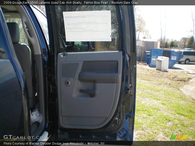 Patriot Blue Pearl / Medium Slate Gray 2009 Dodge Ram 3500 Laramie Quad Cab 4x4 Dually